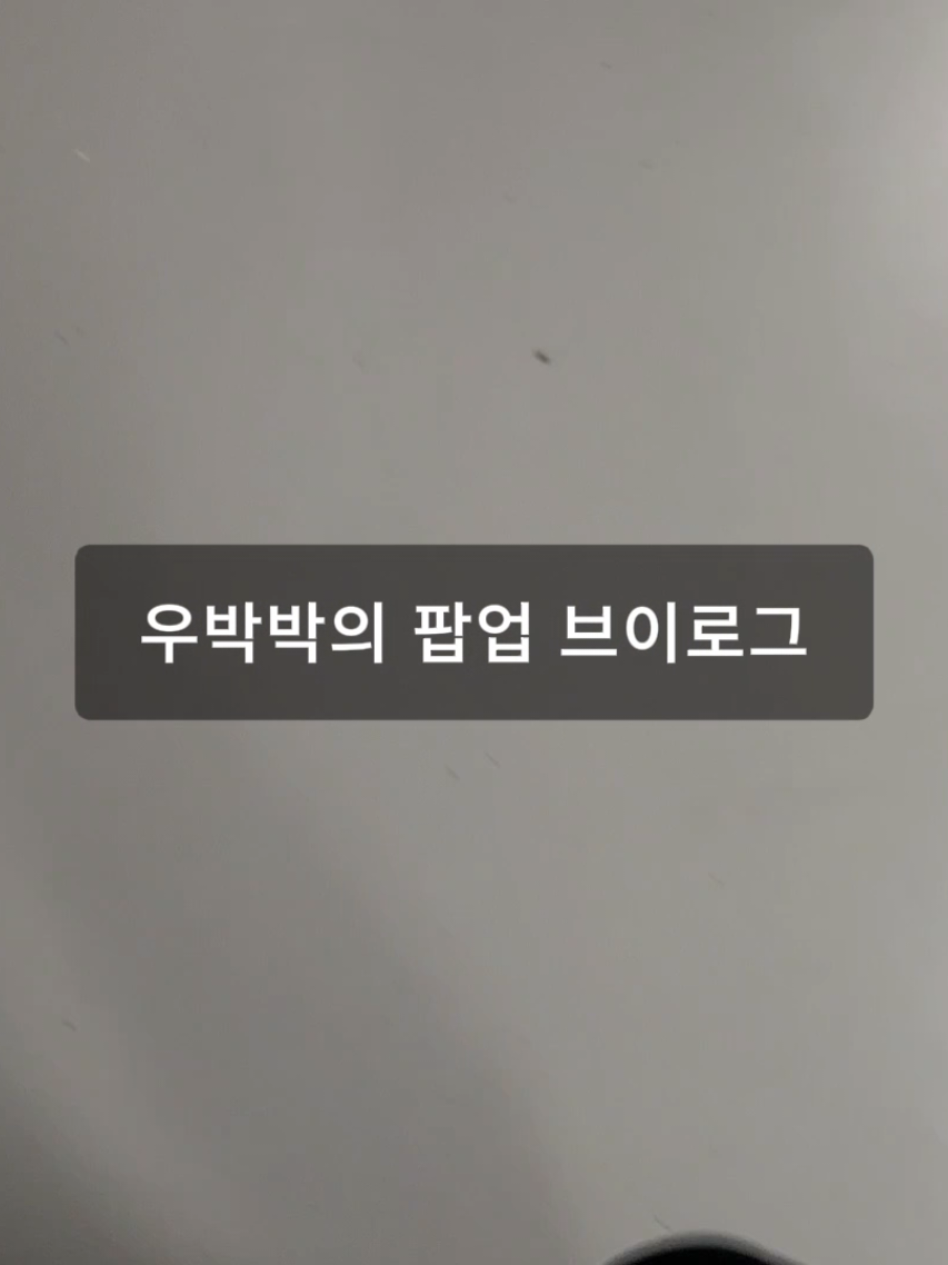 어느 외지주 더빙러의 외지주 부산 팝업 브이로그 #더빙러 #외모지상주의 #외지주 #팝업 #부산 #브이로그 #Vlog 