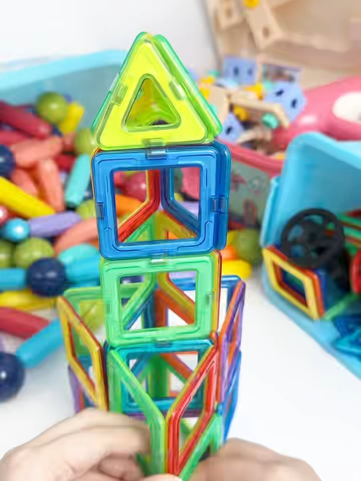 Magnetic Sheet Assembly Toys Educational Toy DIY Puzzle Constructor Set Designer For Kids Gift#magneticsheet #buildingblockstoys
