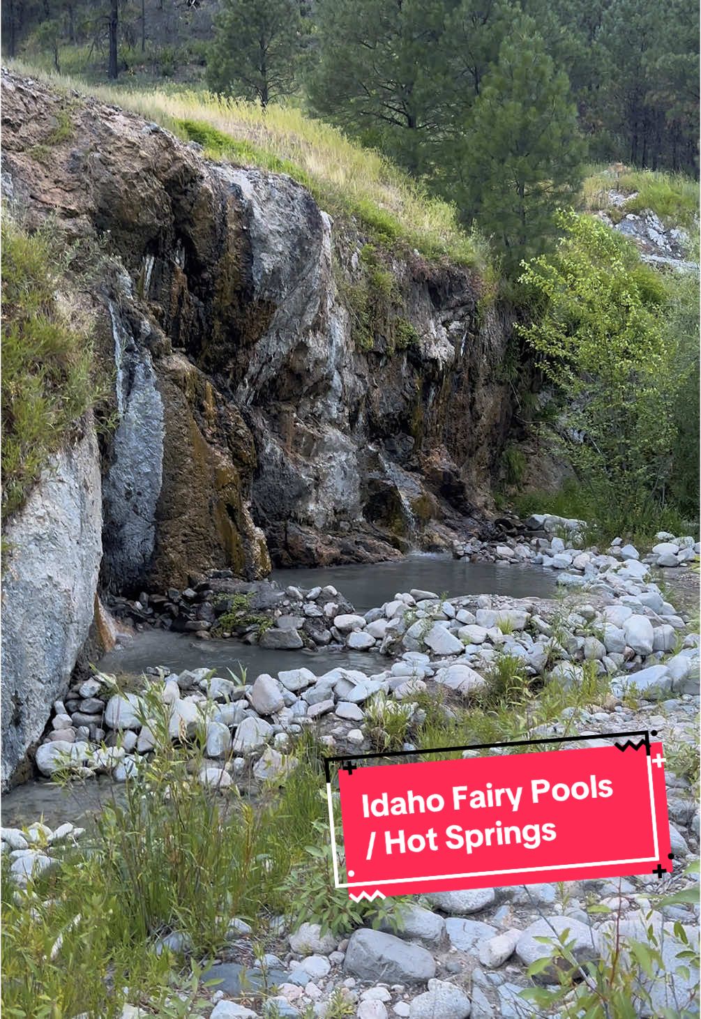 The Fairy Pools (Hot Springs) in Southern Idaho were so beautiful it was like a fever dream. #idaho #hotsprings #fairypools #nature #pnw #ethereal #feverdream #otherworldly 
