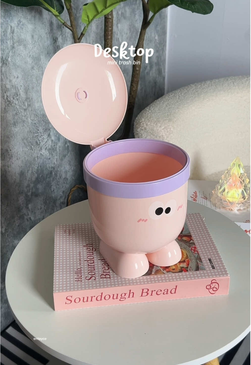 cutie dekstop mini trash can~  #trashcan #minitrashcan #trashbin #foryou #fyp