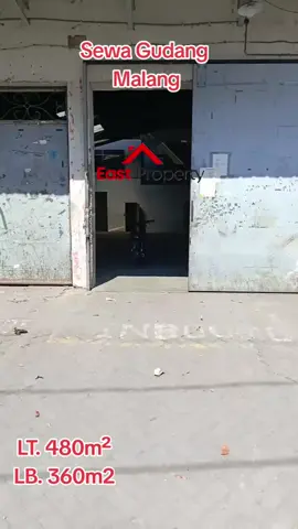 Disewakan Gudang di Blimbling Malang Luas tanah 480m2 Luas bangunan 360m² Listrik 13.200 Pdam Hrg sewa 225jt/th (Nego) Minimal sewa 2th  (KCH) #eastproperty #gudangmalangkota #sewagudangmalang 