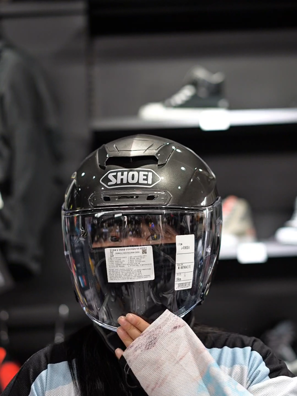 Legend open face helmet Shoei J force4