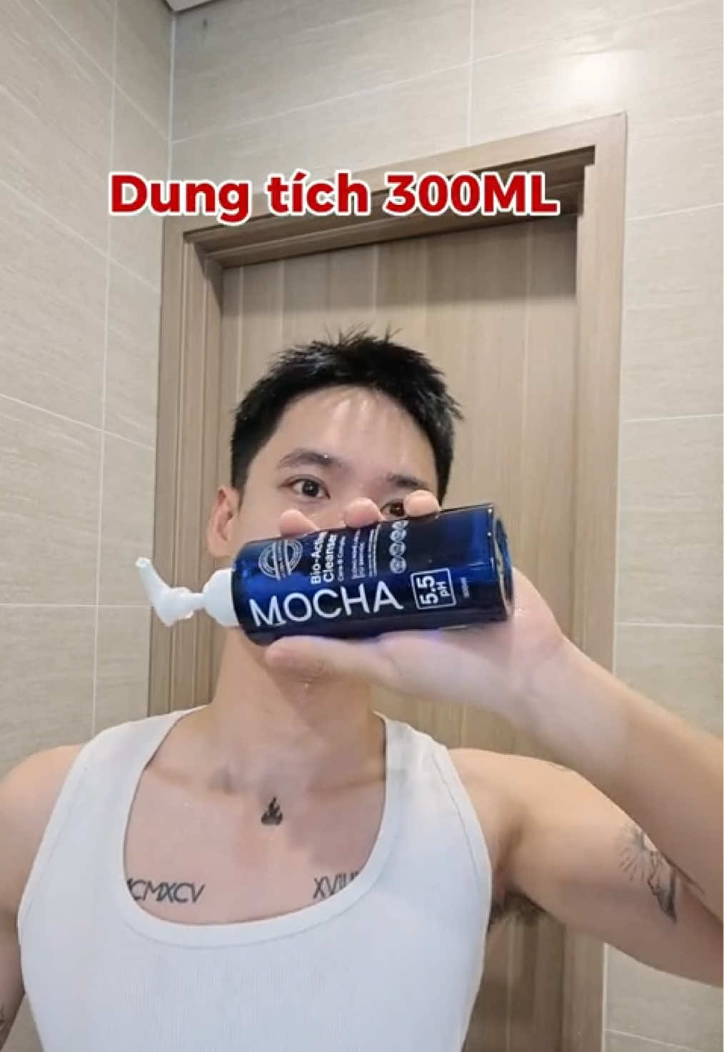 Dung tích 300ml chắc dùng được hơn sáu tháng đó ạ, bí quyết cho da khoẻ của mình #biomocha #suaruamat #mochachinhhang #mocha 