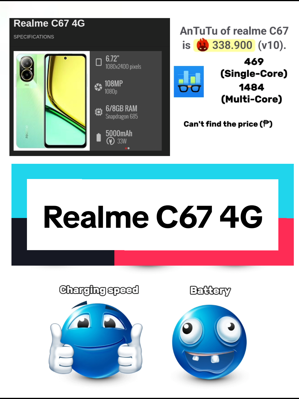 Replying to @automotive_vhon Realme C67 4G, I'm not sure if PC Mark or PC Work, whatever that is. I'm not sure if it's accurate