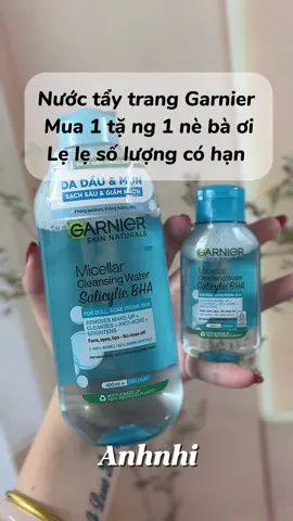 Số lượng có hạn mấy bà ơi #nuoctaytrang #garnier #skincare #anhnhi #hot 
