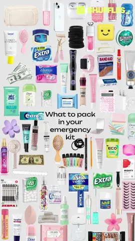 (Not everything!) #shuffles #inspo #xyzabc #fyp #viral #blowup #realteable #makeup #school #emergencykit 