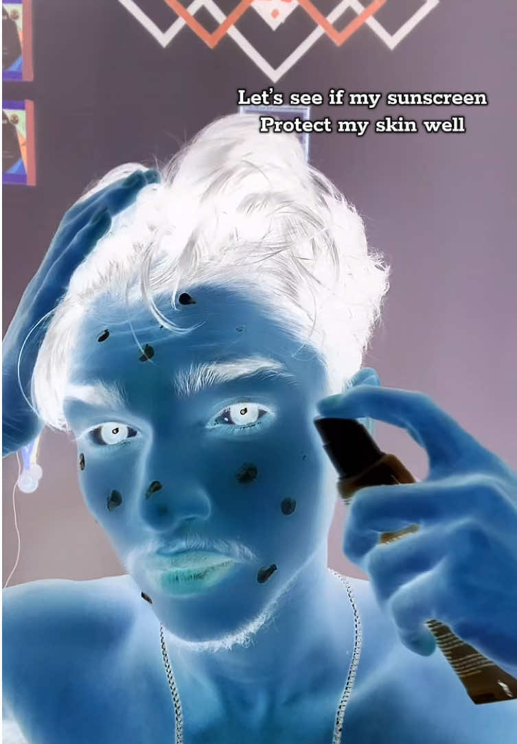 IDK where my sunscreen went🤷‍♂️#fyp #sunscreen #uvfilter #trending #look #skin #skincare #protection 