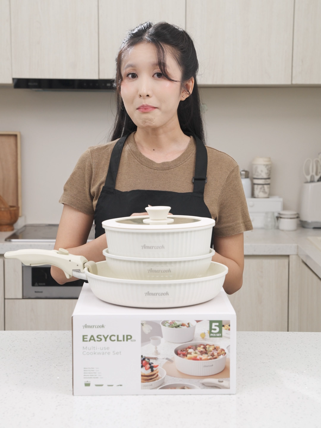 Không cần bày biện cầu kỳ – chỉ cần Bộ 5 Easyclip Pro, nấu là có ngay bữa ăn ngon tại chỗ! ❤️#amercookvietnam #easyclippro #nauanthongminh #dungcubep