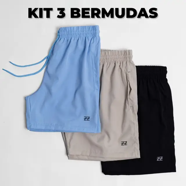 Dê uma olhada em Kit 3 bermudas masculina academia praia treino corrida confortável linha premium por R$84,00. Compre no mundo das ofertas!! link do catálogo na bio!!✅✅