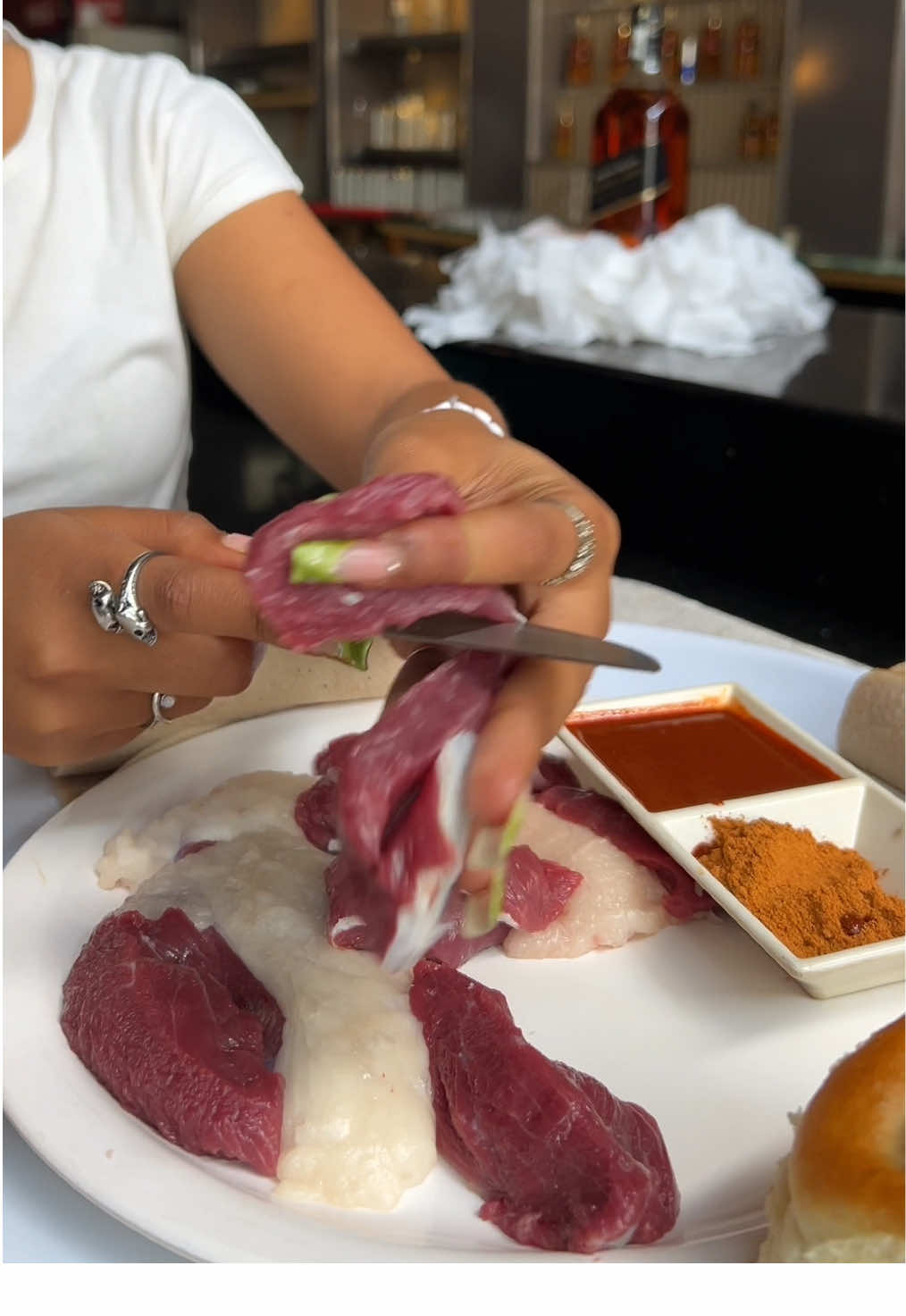 You have to check our goat raw meat #creatorsearchinsights #habeshantiktok #foryoupage #ethiopian_tik_tok #viral_video 