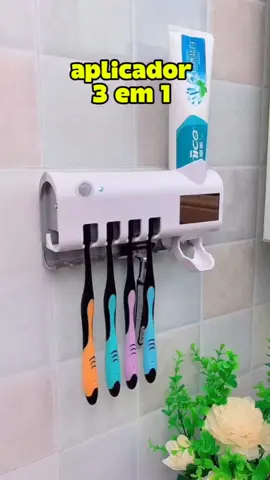 Parte 8 | Aplicador Pasta de Dente Suporte Dispenser Escova Automático Com Esterilizador UV #produtointeligente #higieneoral #dentes #saude #foryoupage #tiktokshop 