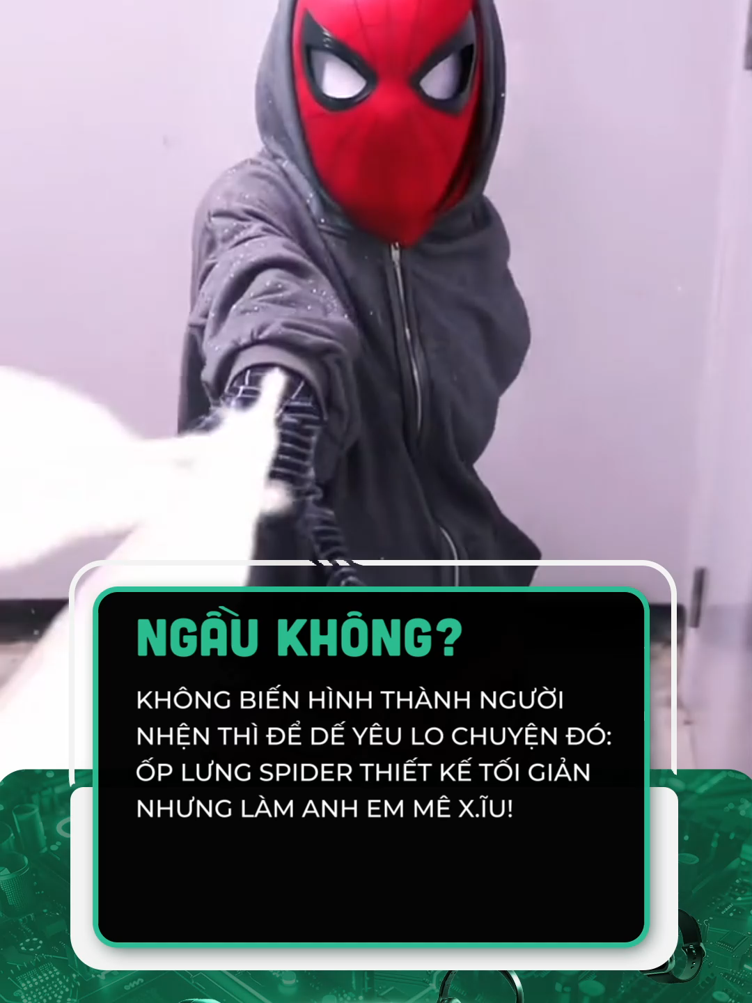 Quá là ngầu đi #celebnetwork #tiktokgiaitri #tiktoktech #tiktoknews #technology #cltech #oplung #oplungdienthoai #spider #spiderman