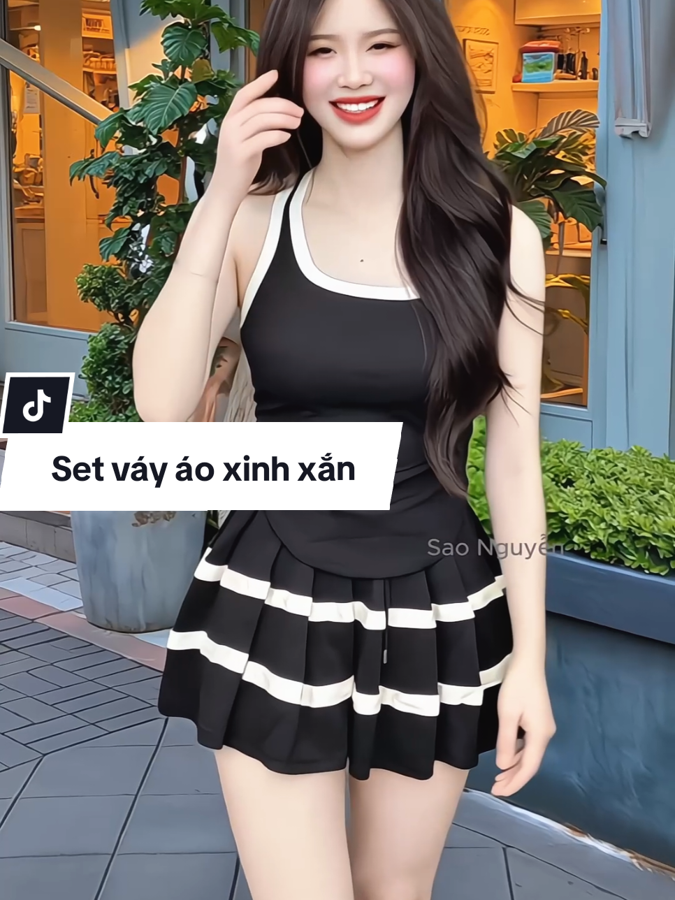 Set váy áo xinh xắn chất thun gân tăm co dãn thoáng mát lắm ạ #setdoxinh #setvayao #macdepmoingay #thoitrangnu #xuhuong #saonguyen99 