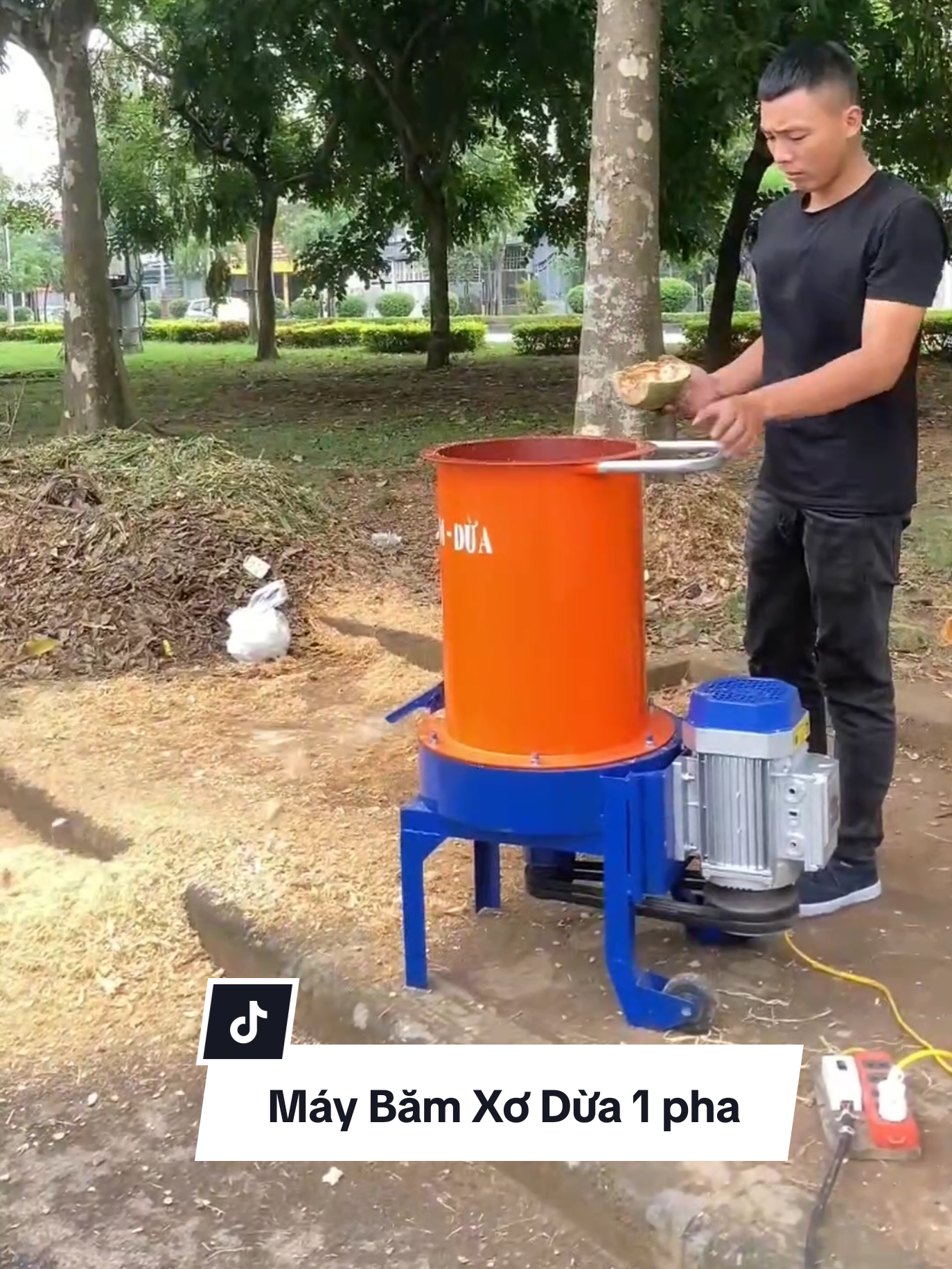 Máy Băm Xơ Dừa 1 pha  #maybamraucu #maybamromdua #bamxodua #maybamxodua #maynongnghiep 
