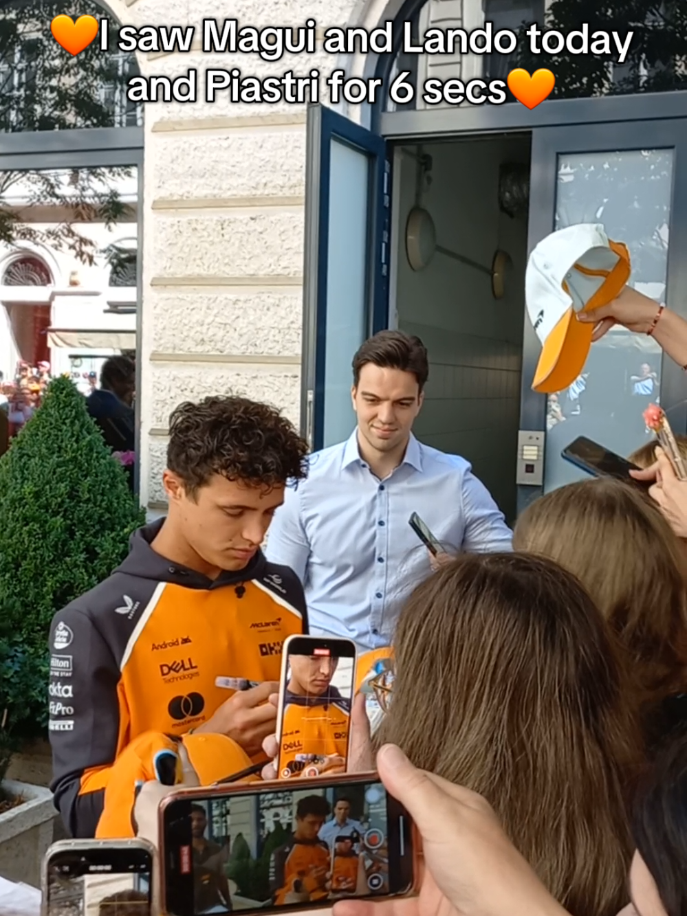 What a morning🧡 sadly I couldn't see Piastri very well🥹 #mclaren #oscarpiastri #landonorris #magui 