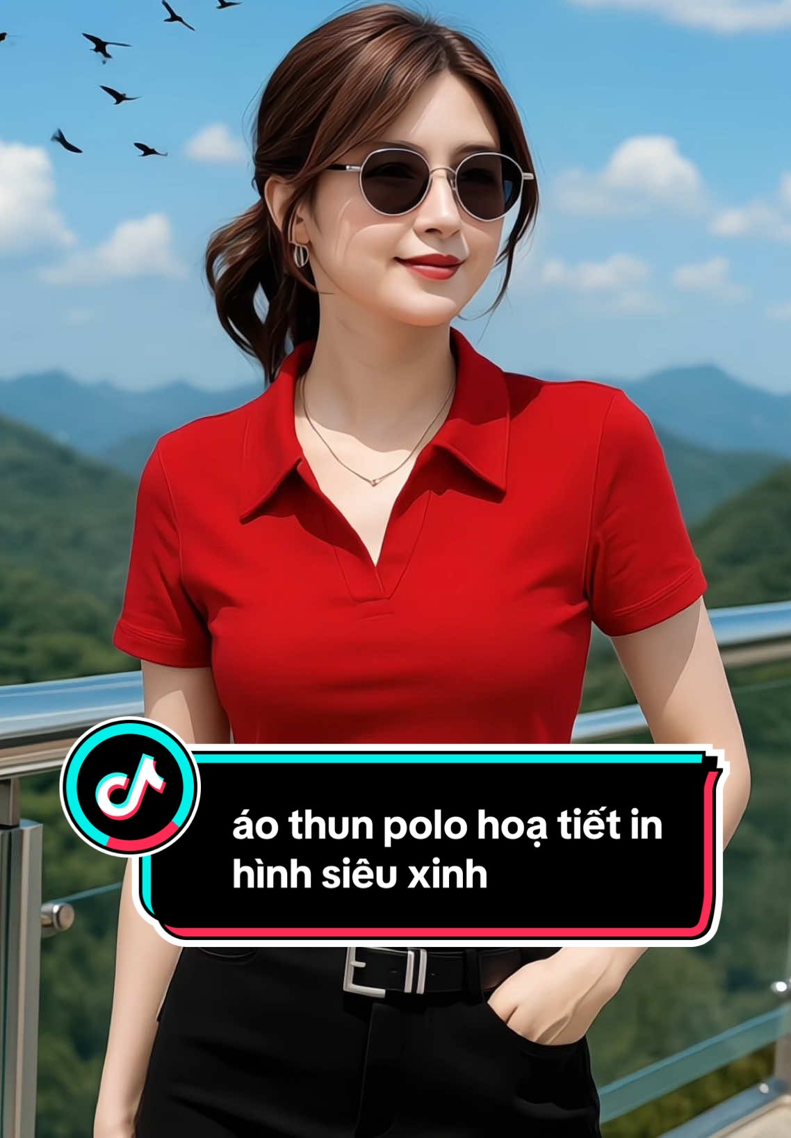 áo thun polo hoạ tiết in hình siêu đẹp , chất thun gân tăm mềm mát , #tuanhshop190 #setmacnha #thoitrangnu #aothunnu #aopolo #aothun #viral 