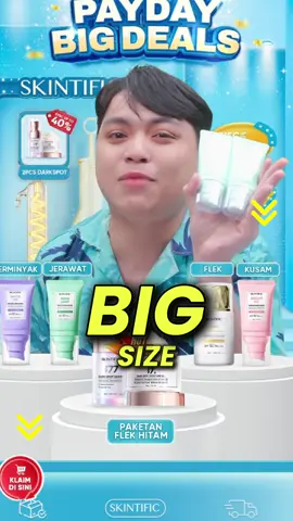 ❤️ Gak nyangka kok bisa murce gini dapet ukuran JUMBO?!😭🫵🏻  Hasilnya gong banget untuk melindungi kulit dari sinar #uv dan redakan bruntusan. Yuk checkout Aqua Light Sunscreen di TikTok live✨💗 #skintific #AquaLightSunscreen #jerawat #kulitkusam #oilyskin #spf35 #allantoin #greensunscreen #skincareroutine 