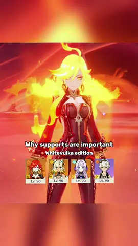 Dmg difference is so big cus her build is em focused btw #GenshinImpact #genshin #fyp #mavuika 