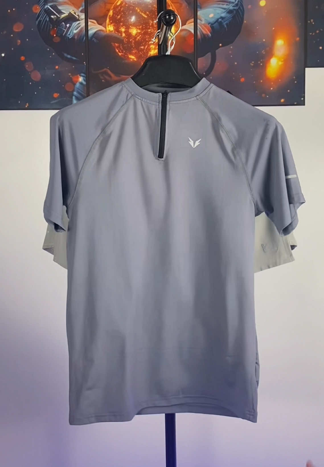 Áo Thun Nam Cổ Trụ 1/4 Zip BAZIK #tienlocstore #thethao #chaybo #pickleball #bazik 