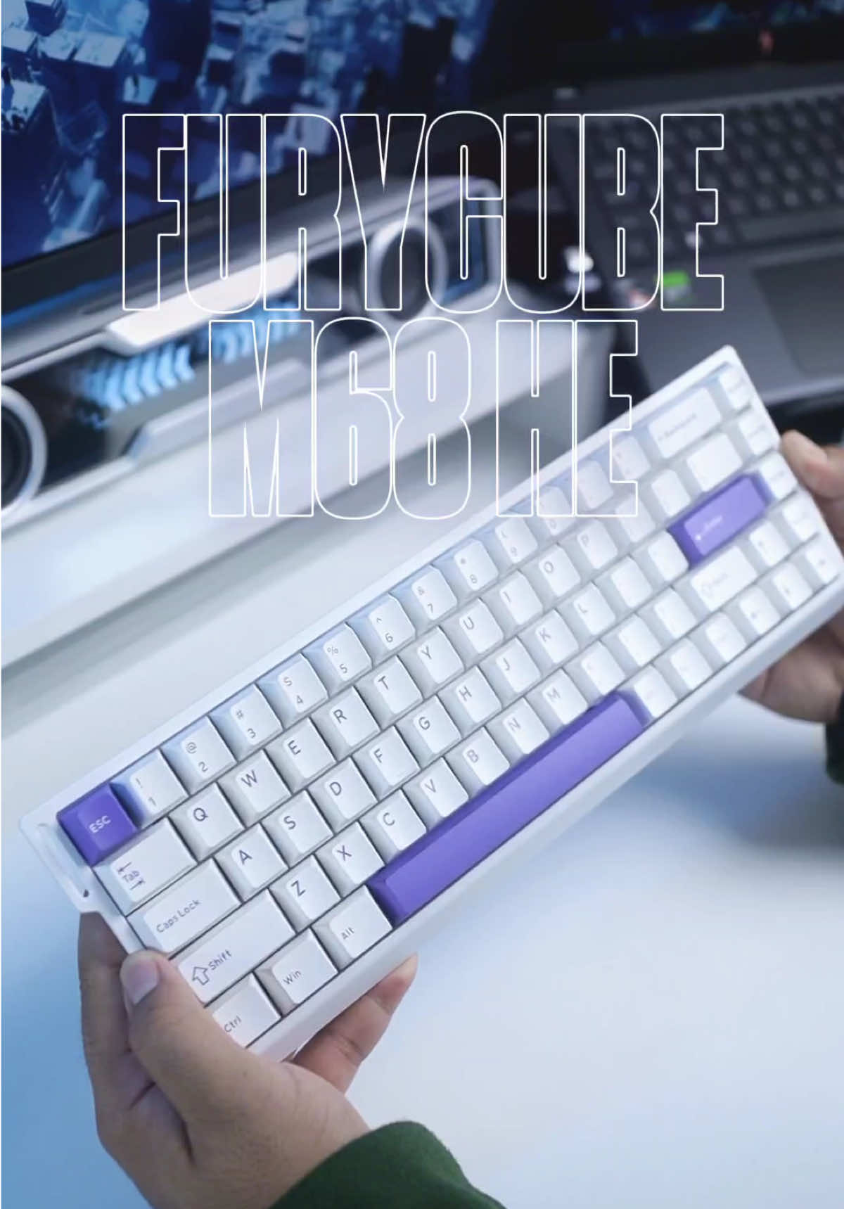 Introducing the Furycube M68 HE⚡️ | A mechanical keyboard built for gamers who want speed, precision, and a smooth typing feel. Designed for performance and durability—perfect for leveling up your setup. Stay tuned for the full review.  #mechanicalkeyboard #mechanicalkeyboards #keyboardasmr #keyboard #gamingkeyboard #gamingmechanicalkeyboard #gaming #gamingmouse #setup #setupgaming #setupgamer #desksetup #Tech #techreview #techtok #fyp 