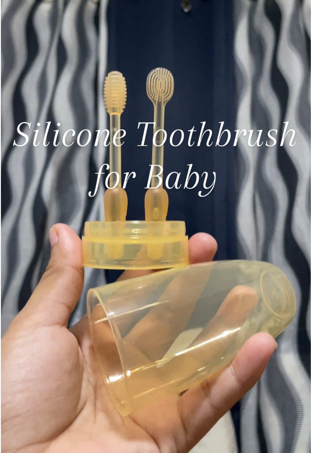 Silicone Toothbrush for Baby for 0-18 Months, 3pcs/Set ✨ #silicone #siliconetoothbrush #oralcare #newbornbaby #newbornset 