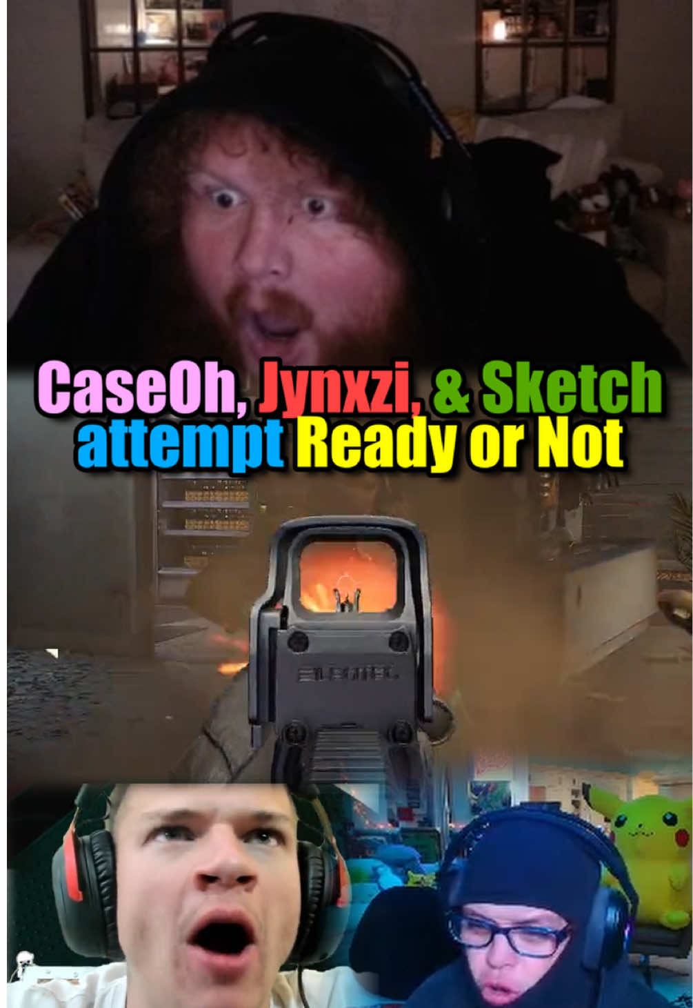 CaseOh, Jynxzi, & Sketch play Ready or Not 😭 #caseoh #caseohgames #jynxzi #jynxziclips #thesketchreal #readyornot #clips @Case @Jynxzi @Sketch 