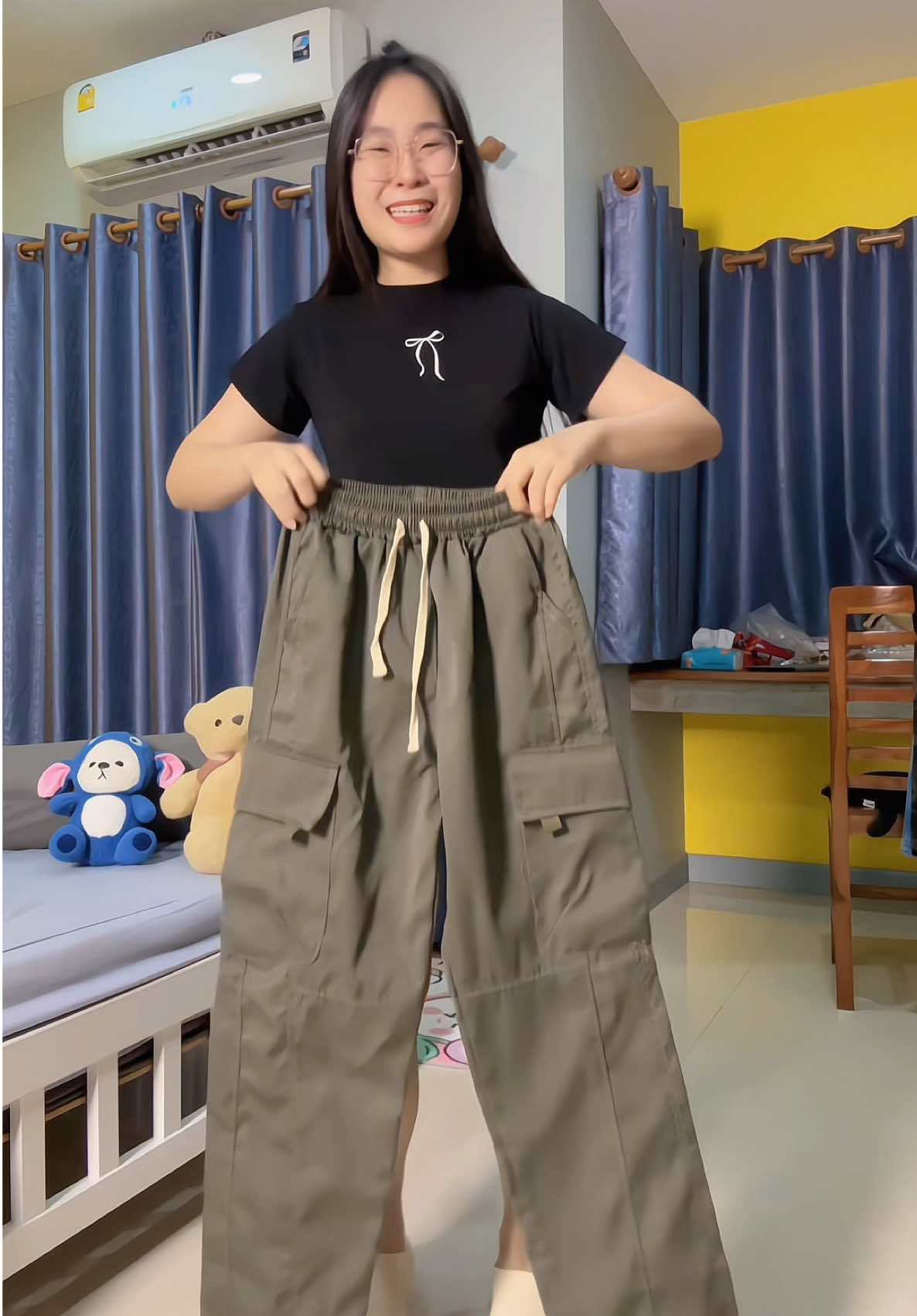 กางเกงขายาวคาร์โก้ผู้ชาย ผ้าคัตตอลมีซับไม่บาง 🥰 #กางเกงคาร์โก้ #กางเกงคาร์โก้ขายาว #กางเกงคาร์โก้ผู้ชาย #กางเกงขายาวผู้ชาย #TikTokFashion 