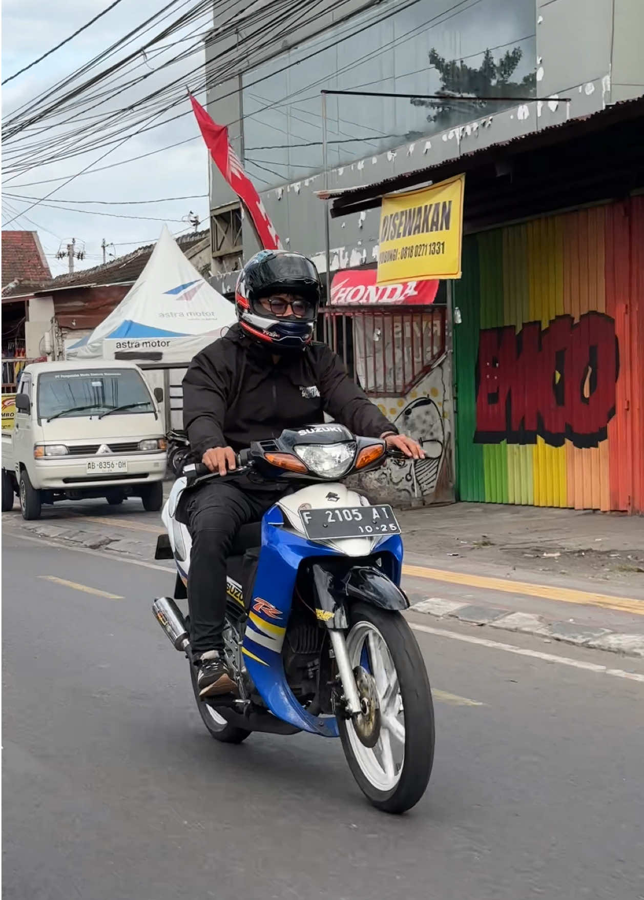 Diledek cuma naik smash ngebul, sama ngabngab yang motornya tenor 35x 😩 #2takmenolakpunah #satriahiu #2tak #fyp #arai 