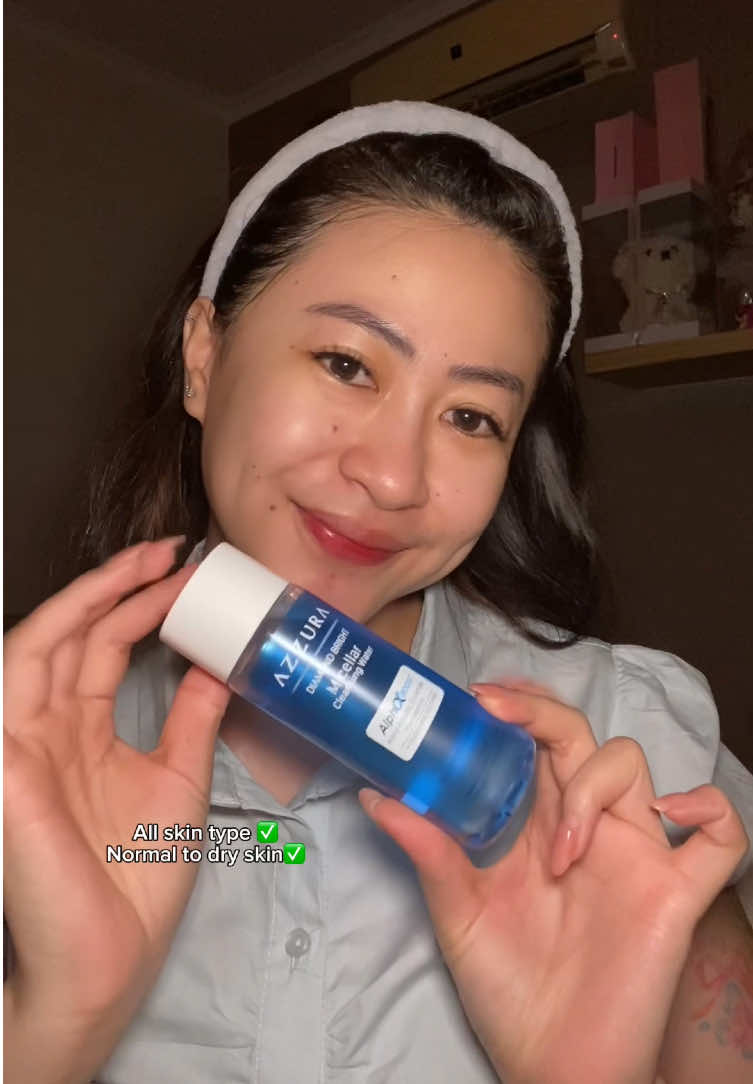 My favorite Micellar water 💧 @Azzura Cosmetics Official  #AZZURADiamondBright #RealGlassSkinLook #GlassSkinLookBukanMimpi #micellarwater #skincare 