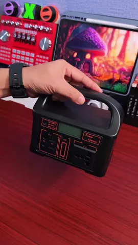 Portable Power Station Generator with Solar Panel - 220V 144Wh Solar Generator | Rechargeable Multi-Function Charging Station with USB Ports, 3 Light Modes, and Aluminum Charger | Ideal for Camping and Emergency Power Brownout ready 💙✅ #powerstation #portablepowerstation #powerbank #emergency #powersupply 