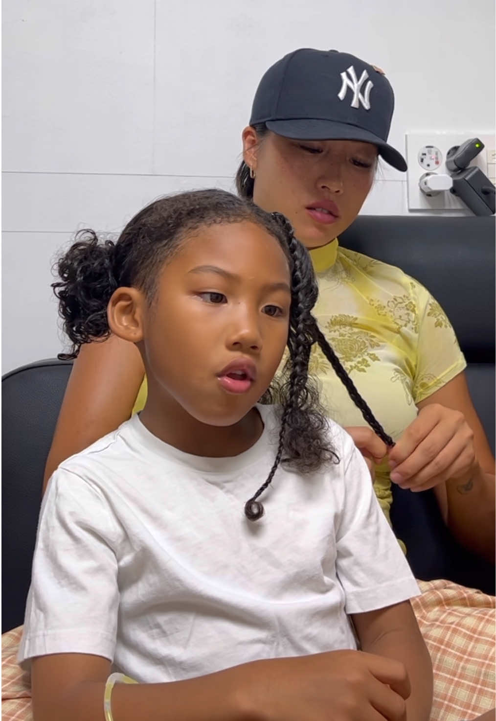 Baby boy was too tired 😴 #braids #babyboy #mixedbaby #blasian 