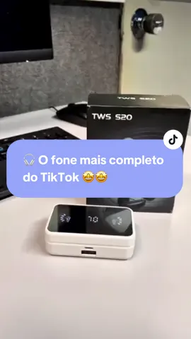 🎧 Liberdade total pra ouvir suas músicas onde quiser! O TWS20 é sem fio, tem som potente, é à prova d’água e ainda vem com case de carregamento! Ideal pra treinar, correr ou relaxar sem se preocupar com cabos ou suor 💪 🛒 Qualidade que impressiona, preço que surpreende! #FoneTWS20 #FoneSemFio #SomPotente #FoneBluetooth #FoneResistente #TechDoTikTok #aprovadagua 