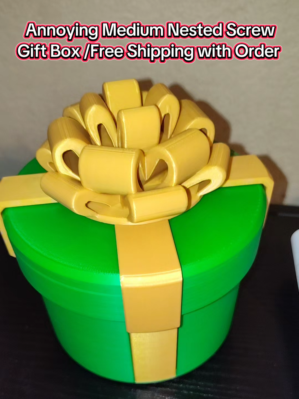 Discover the Annoying Medium Nestled Screw Gift Box – the ultimate prank gift that holds cash and guarantees laughter. Perfect for Christmas, birthdays, and anyone who loves a good challenge  Looking for a gift that's as puzzling as it is hilarious? Meet the Annoying Screw Gift Box – the ultimate test of patience and a guaranteed crowd-pleaser!  Don't miss out on the fun! Grab your Annoying Screw Gift Box today and enjoy free shipping on your order. Perfect for gifting or just for a good laugh!  #AnnoyingGift #PrankBox #ScrewGift #FunnyGifts #ChristmasGifts #GiftIdeas #FreeShipping #GiftPrank #christmas #birthday #ernicshop 