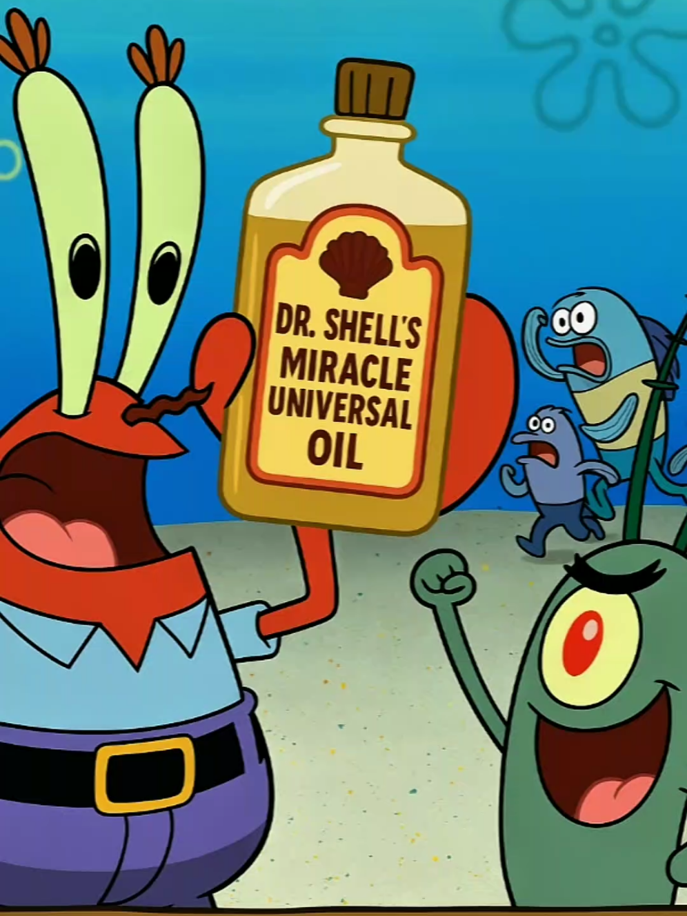 O óleo milagroso da Fenda do Biquíni. #desenho #cartoons #criança #bobesponja 