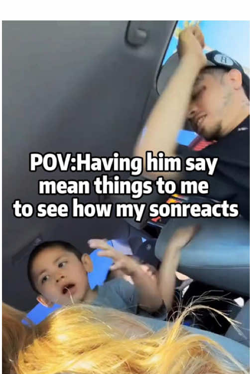 Seeing how my son reacts to dad saying mean things to mom 😂 #fyp #prank #son #fypシ゚viral