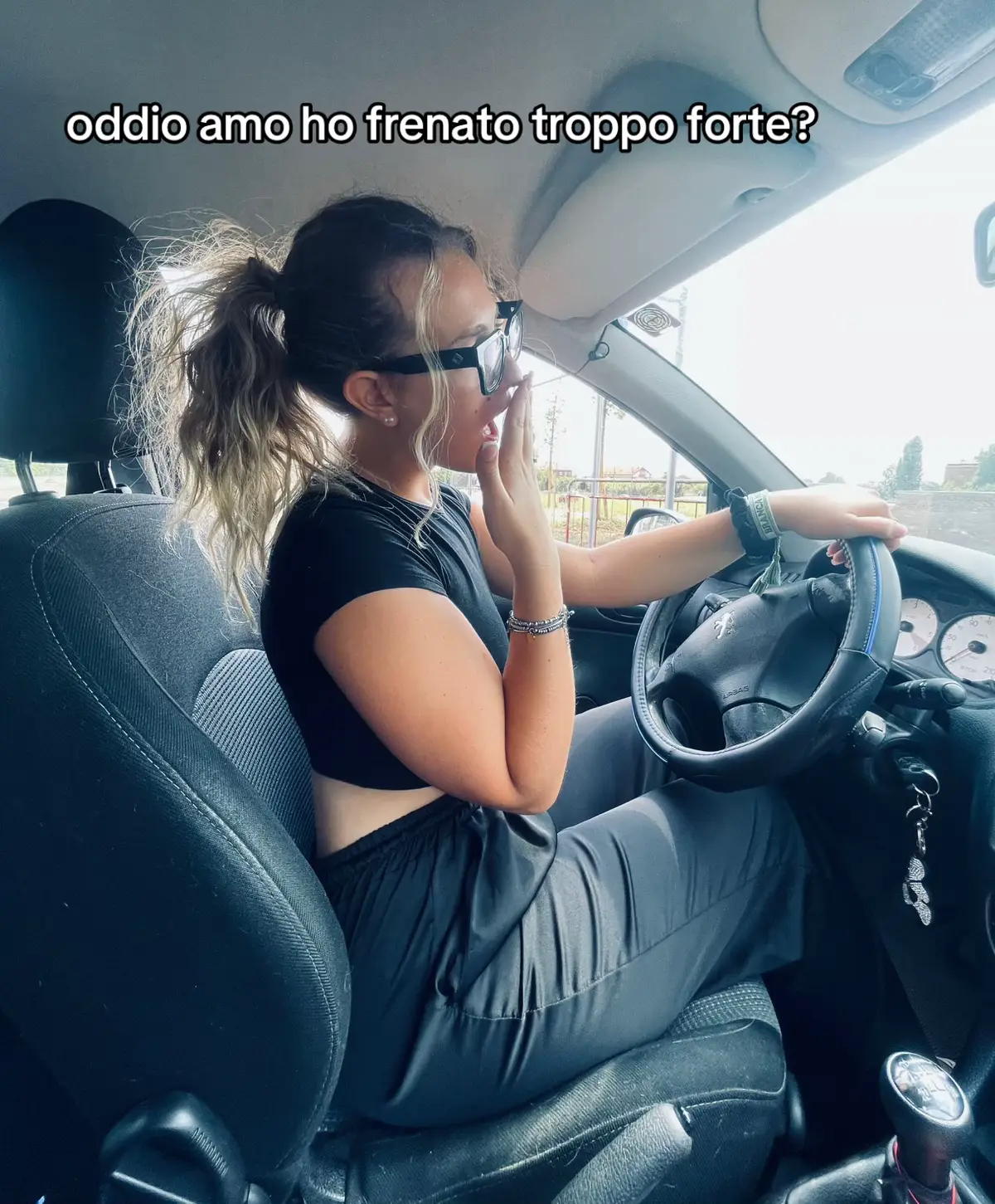 Frenata di emergenza🤷🏼‍♀️ @emmalobue #perte #pericolo #frenataemergenza 