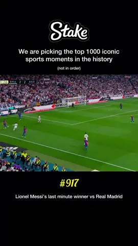 The day Messi silenced the Bernabéu Messi scored a last minute winner against Real Madrid in the 2016-17 La Liga season at the home of their arch rivals. Being level at 2-2 after the regulation time, the result was crucial for Barcelona in their hunt for a 3rd consecutive la liga title. Lionel Messi brought out his super human skills to save the day. It was also his 500th goal for Barcelona. Follow us @iconic__sports_moments for more such content Credits: @laliga Copyright disclaimer: No copyright infringement intended. We don’t own the visuals or audio used in the video. All the content shared belongs to the respective owners. The content shared on the page falls under section 107 of the Copyright Act 1976, allowance is made for fair use for purposes such as criticism, comment, news reporting, teaching, scholarship, education and research. The intent is to celebrate iconic sports moments and education audience, not to infringe on any copyrights. If any content owners have concerns, please contact us and we will address the issue promptly #football #Soccer #sport #sports #ElClasico #futbol #fútbol #futebol #barcelona #realmadrid #copadelrey #barca #madrid #lamineyamal #mbappe #vinijr #pedri #yamal #ferrantorres #goal #champions #barcavsmadrid 