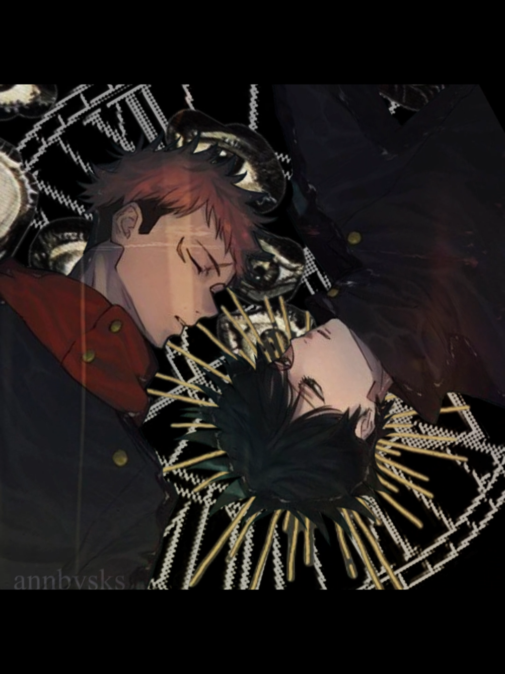 #ITAFUSHI | (ADDITIONAL ART CREDS TO itafuseal (twitter)). a little lazy edit cause i was bored and ill never be able to get them out of my head. #jjk #jjkedit #yujiitadori #megumifushiguro 