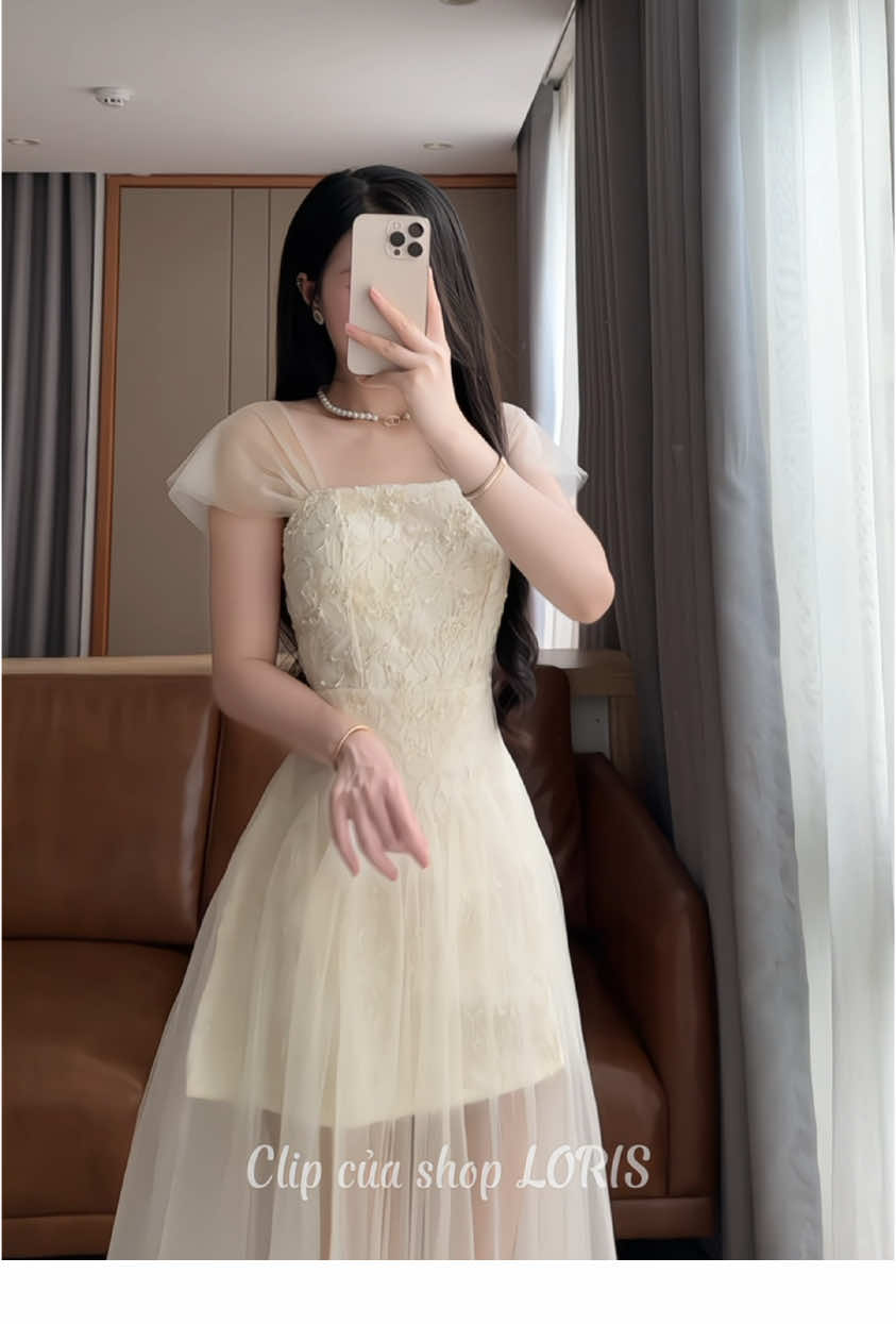 Lê dáng đầm xinhhh 💞 #đầmdựtiệc #loris #lorisfashiondesign #đầm_váy_nữ 