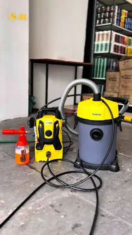 Cliente satisfeito com seu kit de lavadora e aspirador, além dos produtos para dar início à sua estética automotiva!