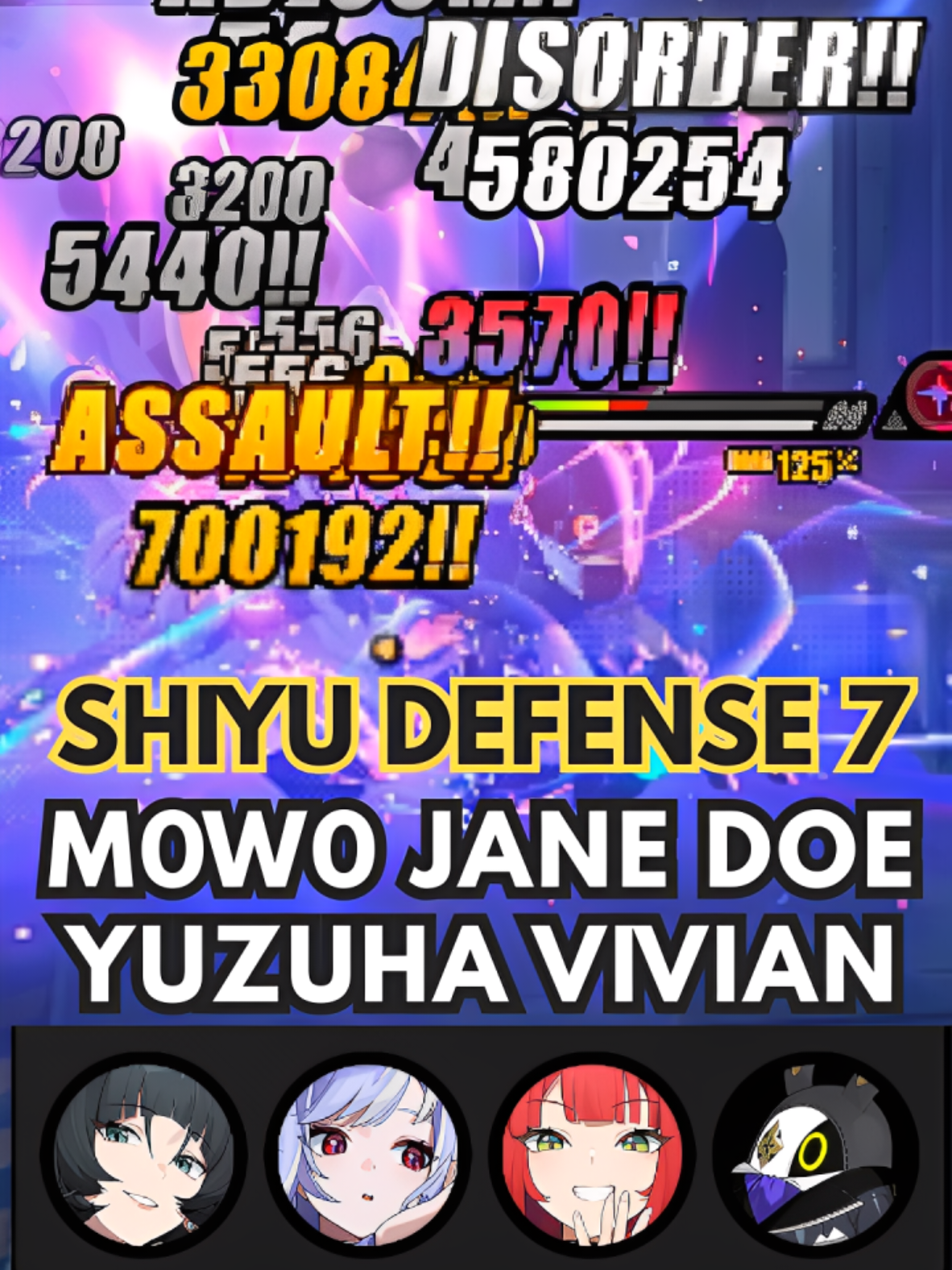 (2.1) M0W0 Yuzuha, Jane Doe, M0W1 Vivian vs The Clown - New Shiyu Defense 7 - Zenless Zone Zero. Build at the End. #Yuzuha #Vivian #JaneDoe #zzzero #zzzcreators #ShiyuDefense #Dripfest2025 #zzzS2Video #hoyocreators 