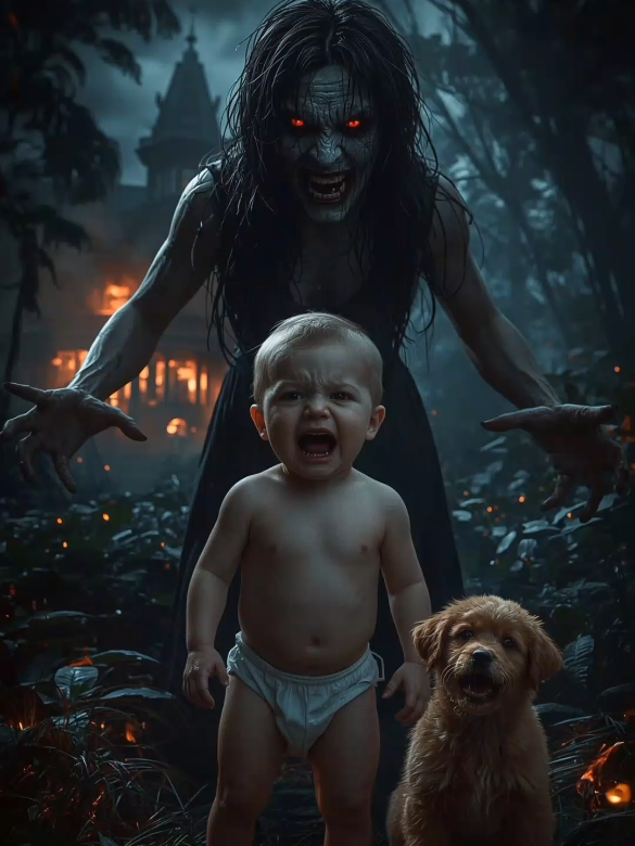 Creepy Witch Stole Baby 👶🧟 Puppy Took Fiery Revenge! 🔥 #fyp #viral2026 #creatorsearchinsights 