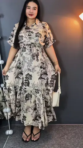 Rekomendasi dress cantik premium bhn katun rayon adem #outfitsimple #dres #longdress #dreskekinian #mididress 