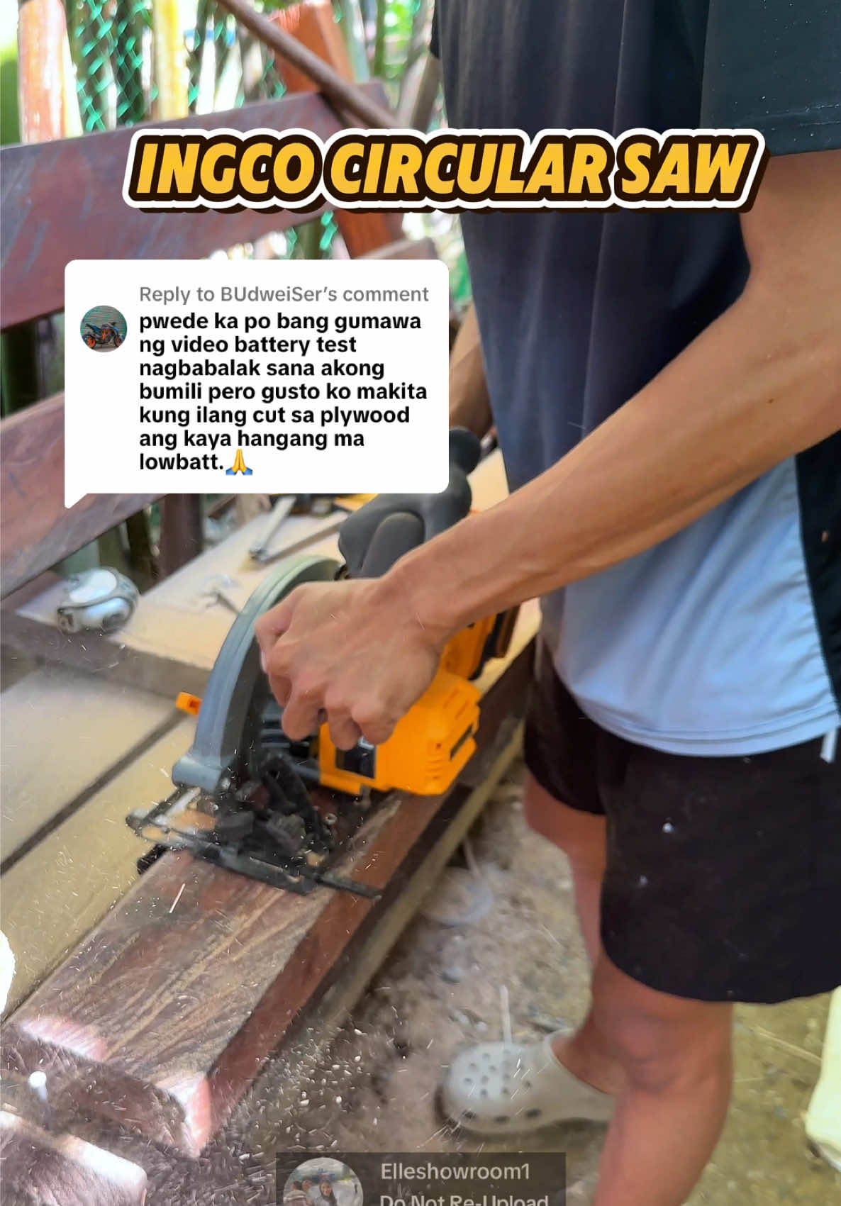 Replying to @BUdweiSer  Ingco Cordless Circular Saw  ✅It Has a Brushless Motor Making it Efficient Less Noise and Requires Less Maintenance  ✅This Saw Will Make Your Work So Much Easier  ✅It Also has a Bevel Adjustment ,Height Adjustment and Blade Guard ✅Includes 1-Charger, 1-Battery, and 1-Mini Blinder  #circularsawbrushless #circularsawcordless #cordlesstool #cordlesssaw #brushlesscircularsaw #ingcotools #saw #lagari #ingco #cordlesscircularsaw #circularsaw #cordless #fyp #fypシ゚viral #ttsbudolfinds #wowsulitdeals #paydaysale #fridayfriyay #MySweldoBudol  #TikTokShopFuntasticPayday #SummerSayaSale #bonggangfridayfriyay #lifestylechallenge  #techsaya #techbudolfest #tiktokshopelectronics #homeliving #hometokshop #homeimprovement #householdappliances #buymoresavemore #tiktokhomebudol #tiktokshopph88 #sale88 #tiktokshopontrend #augustsale@INGCO Philippines 