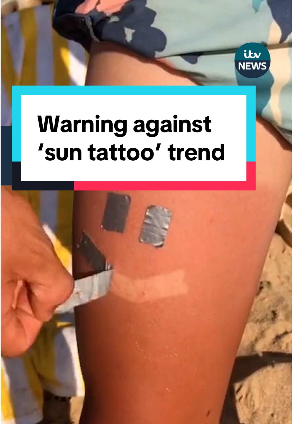 The health minister of France has warned people against trying a tanning trend #itvnews #Summer #tanning #sun 