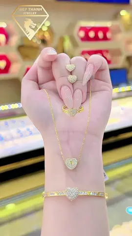 Set tim lẻ (610) #hiepthanhjewelry #kimphathiepthanh1 #trangsuc #xuhuong #trending #viral #fyp #xhhh #kimphathiepthanhjewelry #quatangsinhnhat #610 #daychuyen #botrangsuc