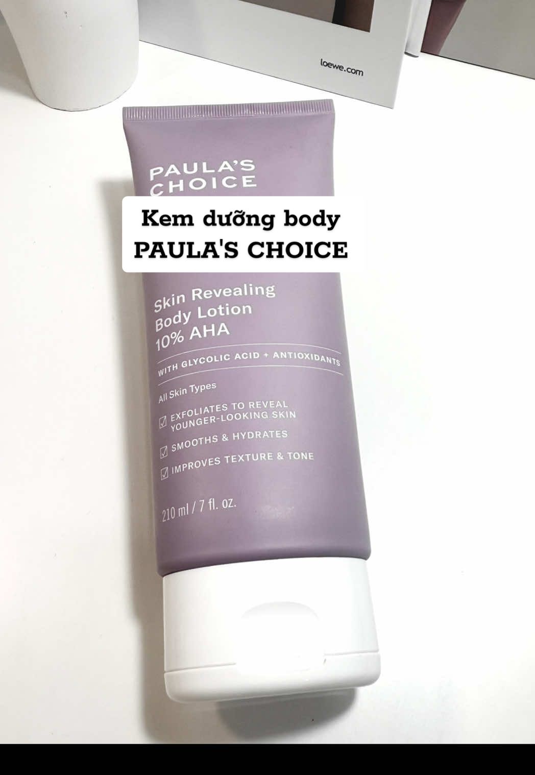 Kem dưỡng body 10% AHA Paula's Choice giúp cải thiện body #tipsmakeup #skincareroutine #paulaschoice #viral 
