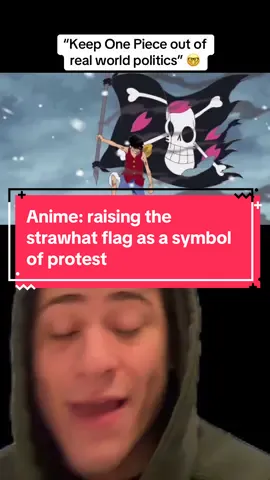 #greenscreen people are raising the strawhat flag in Indonesia to protest the government. This is what the show is meant for @Triple Nexus @Nerd Twitch #fyp #foryou #foryoupage #anime #manga #onepiece #luffy #zoro #sanji #bonney #gear5 #naruto #boruto #bleach #ichigo #dbz #dragonballz #dragonball #goku #vegeta #demonslayer #jjk #yuji #yuta #gojo #sukuna #mha #aot #AttackOnTitan #eren #twitch #streaming #game #gaming  #thenerdking @GolferGareBear 
