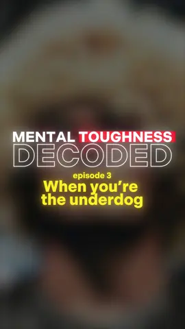 being the underdog isn’t a disadvantage. it’s a weapon. less pressure. clearer thinking. sharper instincts. your brain stays loose, focused, adaptive. you’re not managing expectations - you’re rewriting them. underdogs don’t carry fear of losing. they carry the freedom to win. and the best part? they never see you coming.