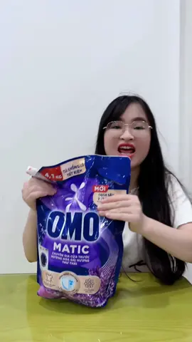 Túi nước giặt Omo matic khổng lồ 4,1kg #nuocgiatomo #xuhuong 